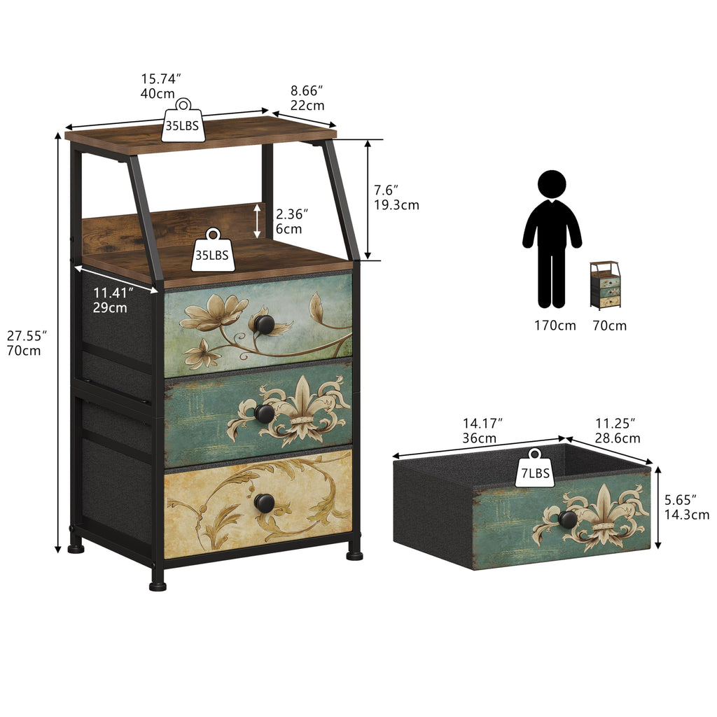 Fabric Drawers Dresser Storage Tower C6865