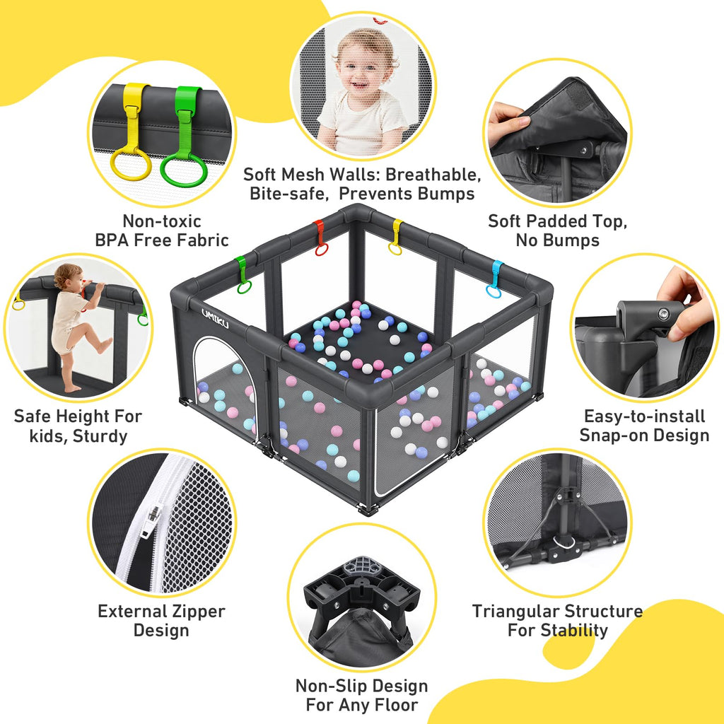 Foldable Baby Playpen 50X50 Q391