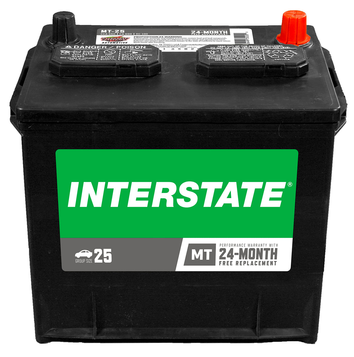 Group 25 12V 550 CCA Automotive Battery K32932