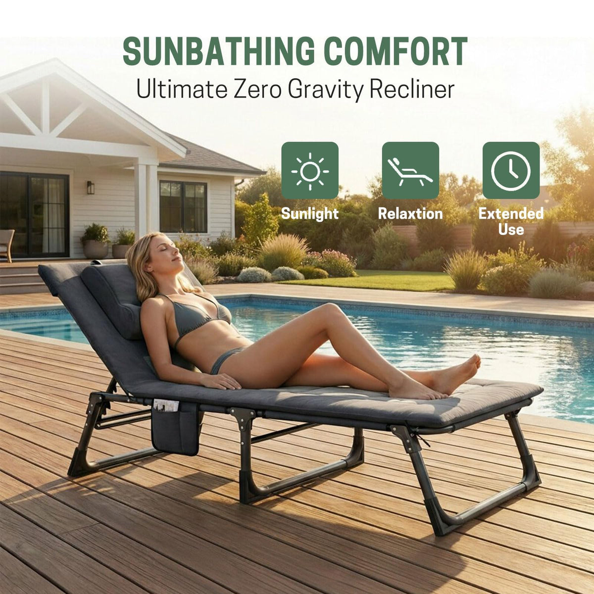 Folding Camping Cot with Pad and Pillow W387998