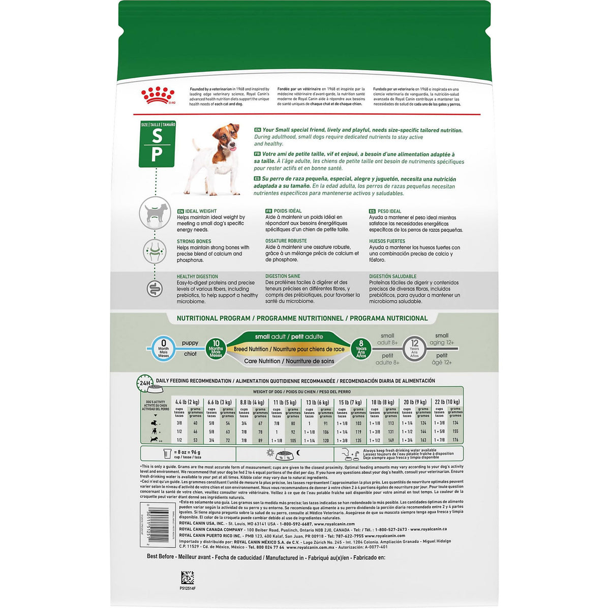Small Breed Dry Dog Food 14 lb Bag J542161