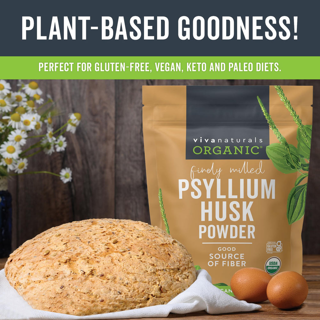 Organic Psyllium Husk Powder, 24 oz Y893963