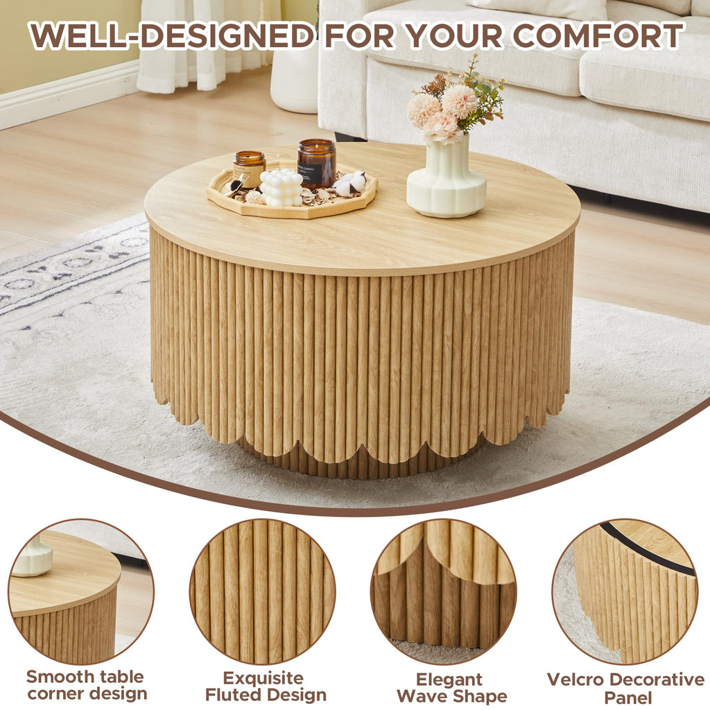 Lift Top Coffee Table with Storage Q332