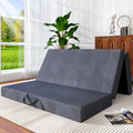 6 Inch Cooling Gel Memory Foam Trifold Mattress with Ice Silk Cover Y16924