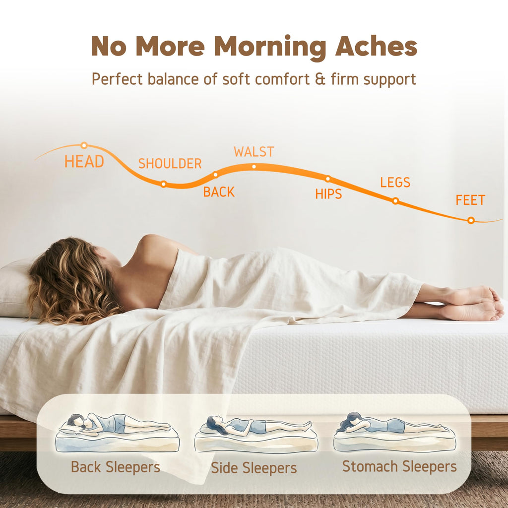 6 Inch Memory Foam Twin Mattress L555