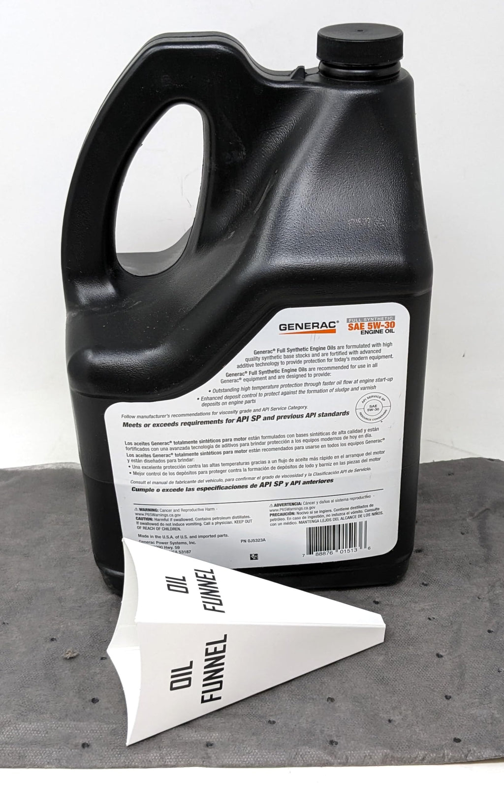 SAE 5W-30 Full Synthetic Engine Oil 5-Quart Bottle X83694