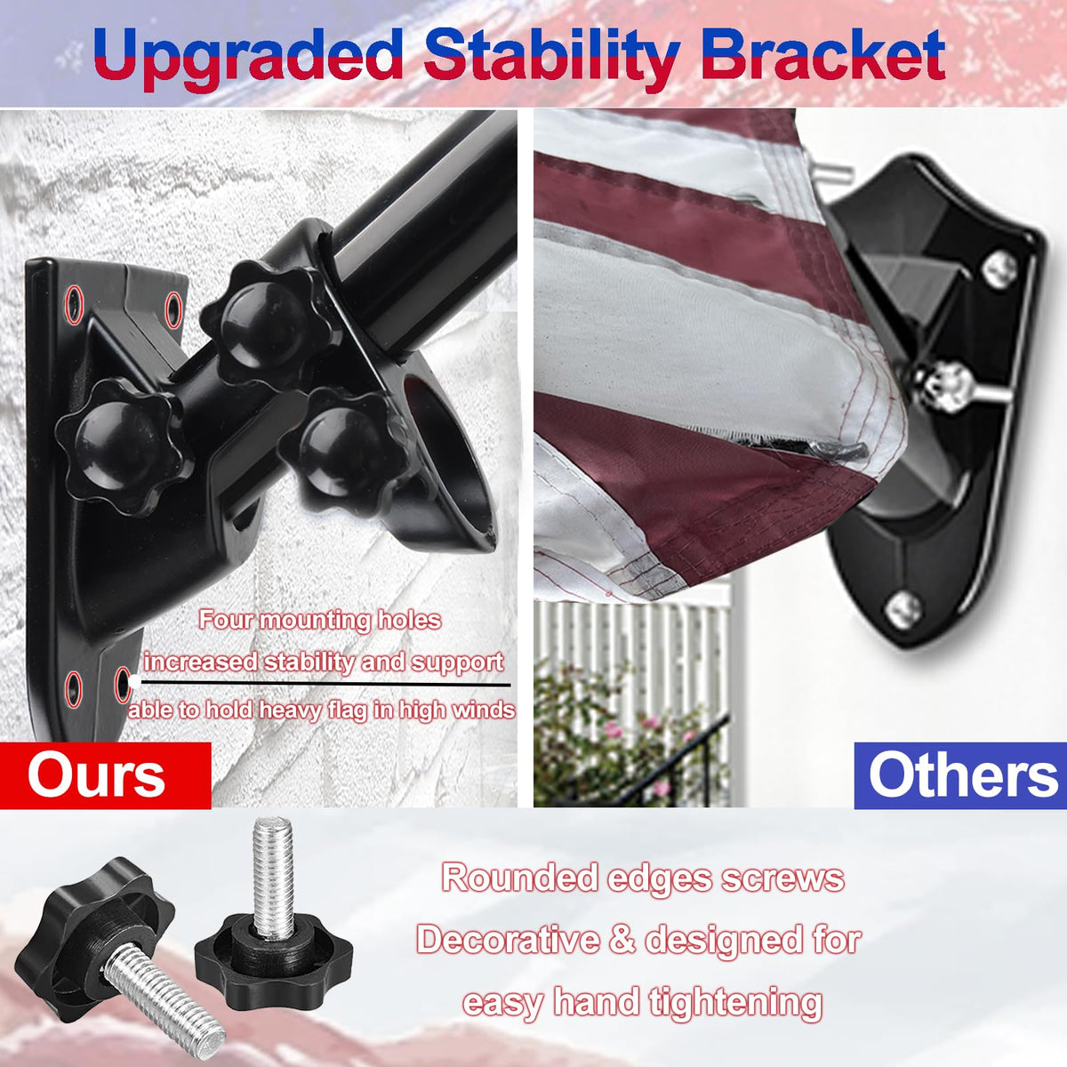 6FT Aluminum Flag Pole Kit with 3x5 US Flag R192978