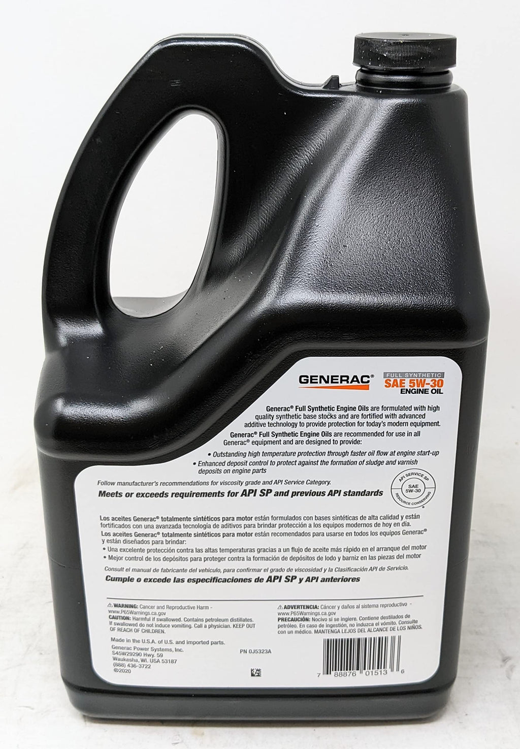 SAE 5W-30 Full Synthetic Engine Oil 5-Quart Bottle X83694
