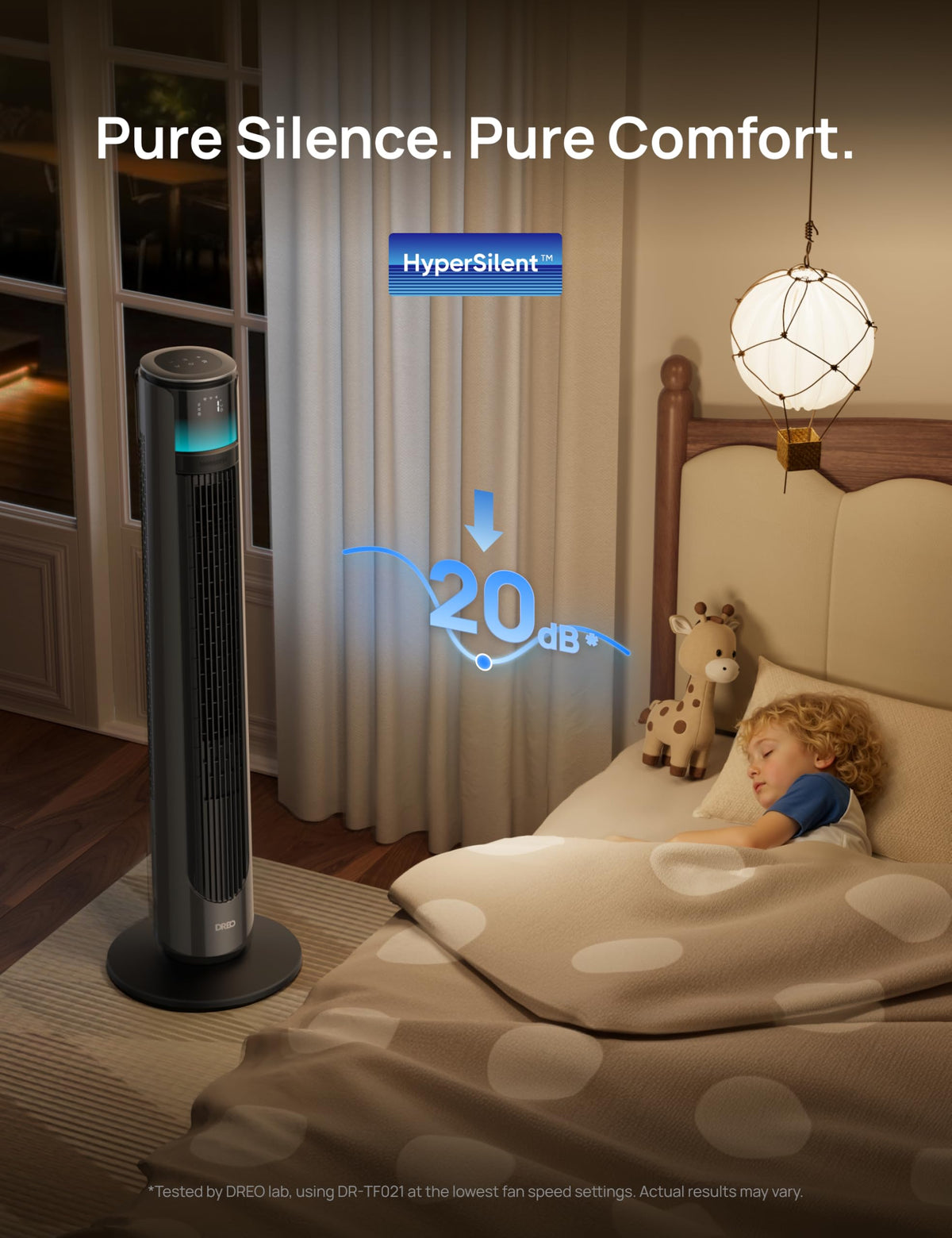 Smart Tower Fan 33 ft/s 20 dB Y726180