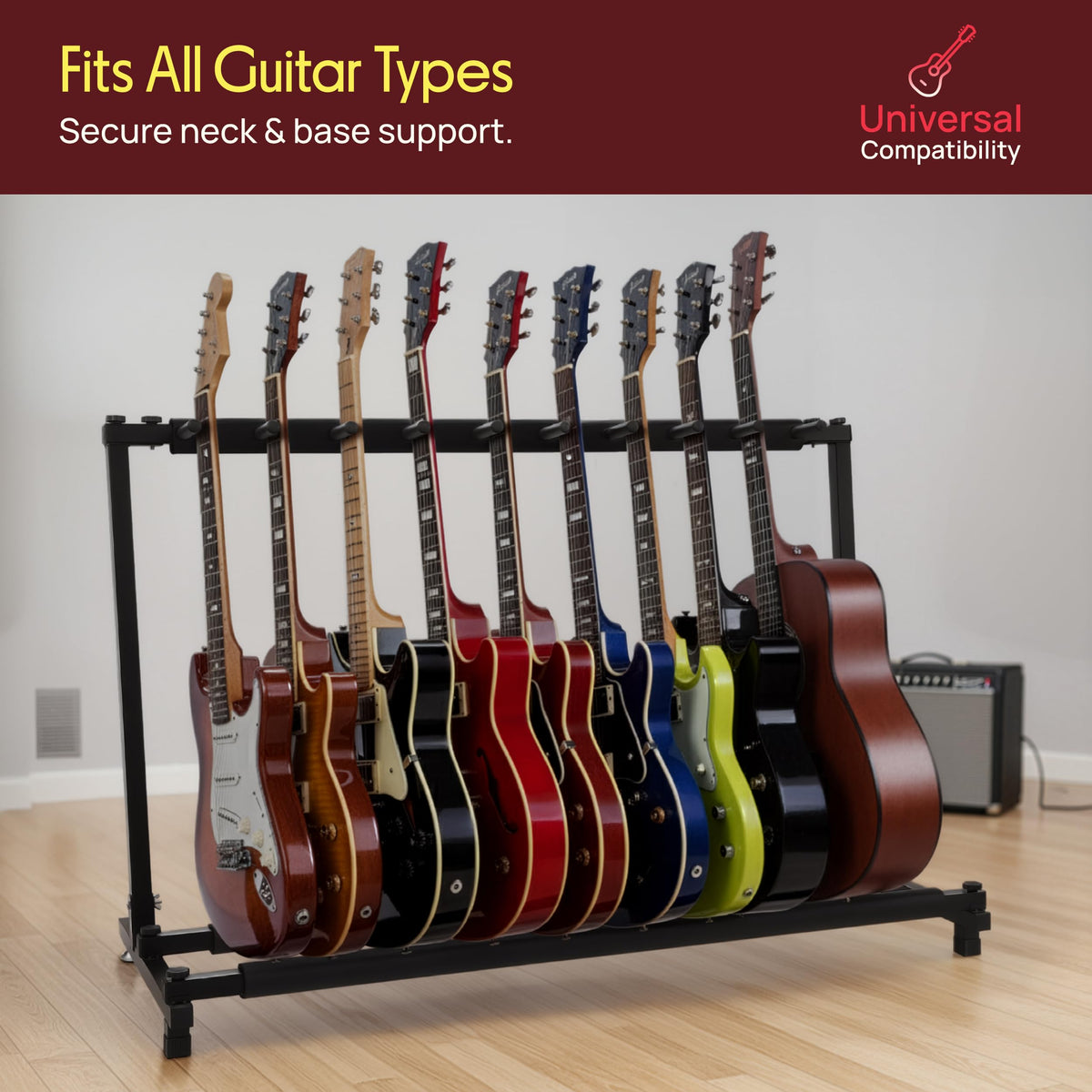 Foldable Universal Multi Guitar Stand O23328