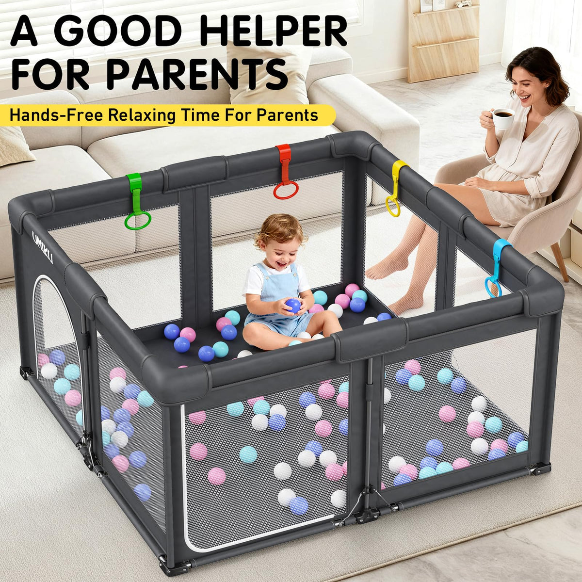 Foldable Baby Playpen 50X50 Q391