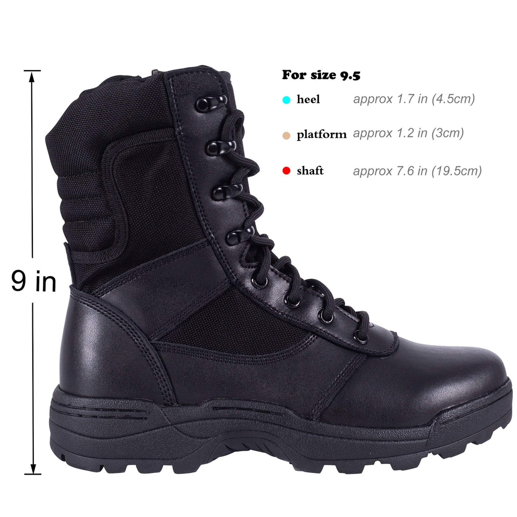 Men's Side Zipper Tactical Work Boots Z6246