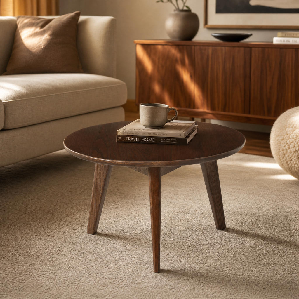Solid Wood Round Coffee Table O788