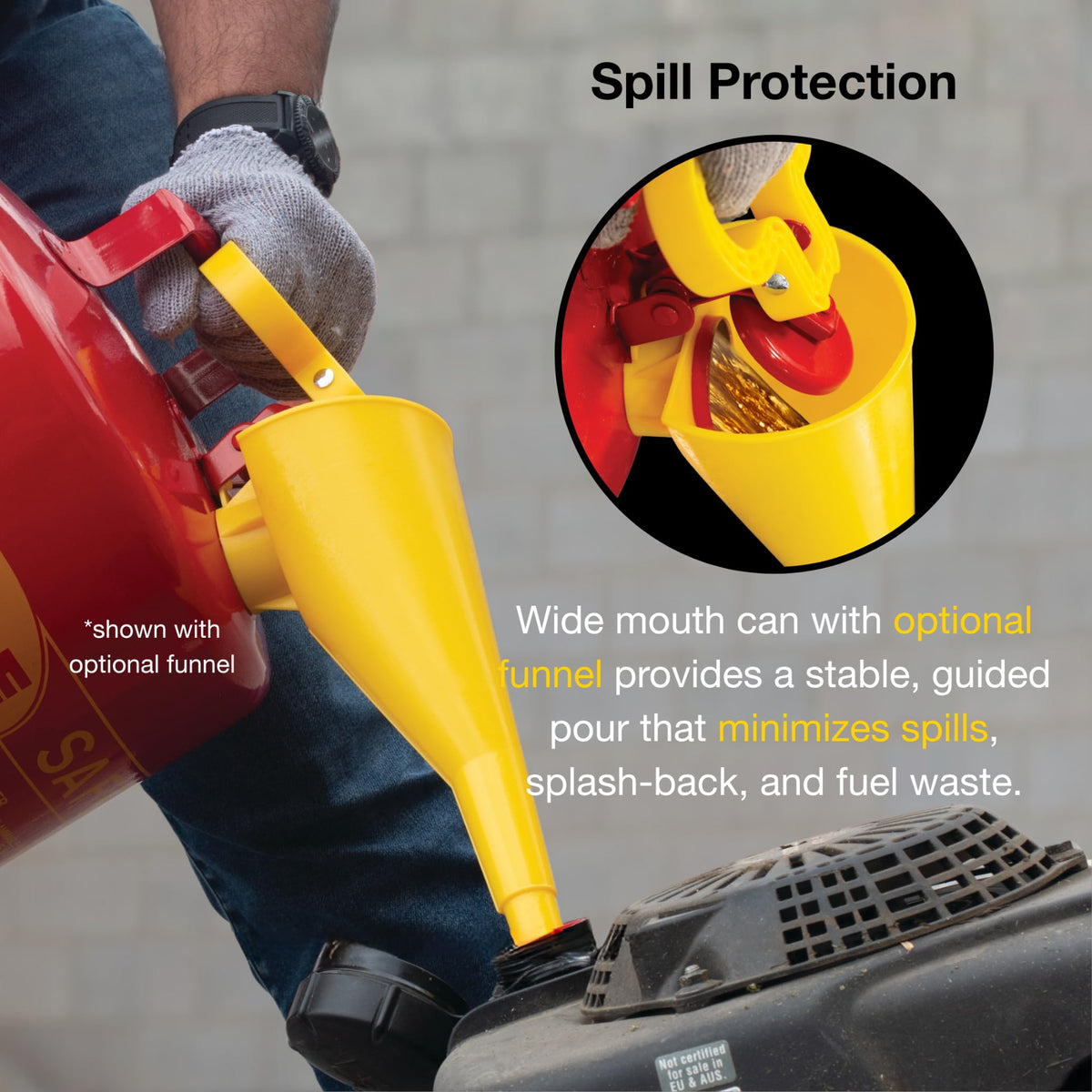 5 Gallon Type I Red Safety Gas Can R96677