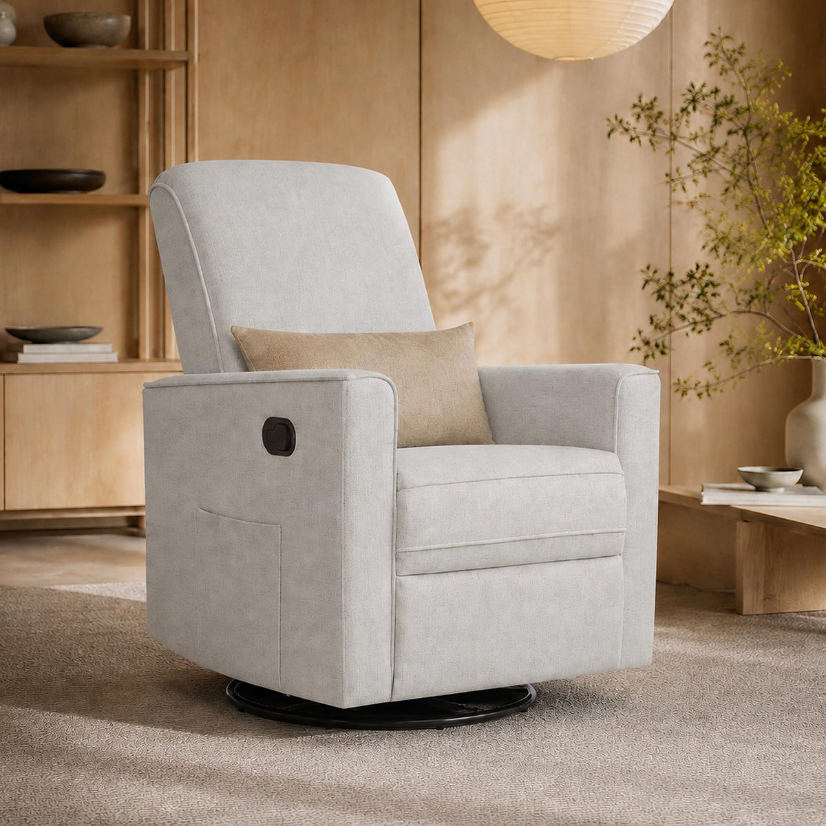 Upholstered Manual Glider Recliner D417