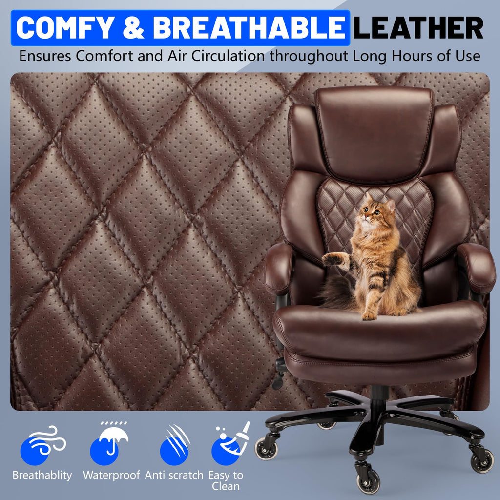 Big and Tall Office Chair with Adjustable Headrest W429372