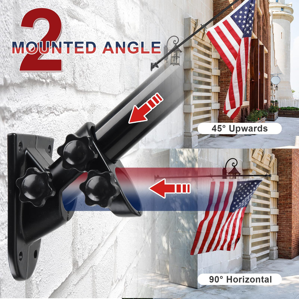 6FT Aluminum Flag Pole Kit with 3x5 US Flag R192978