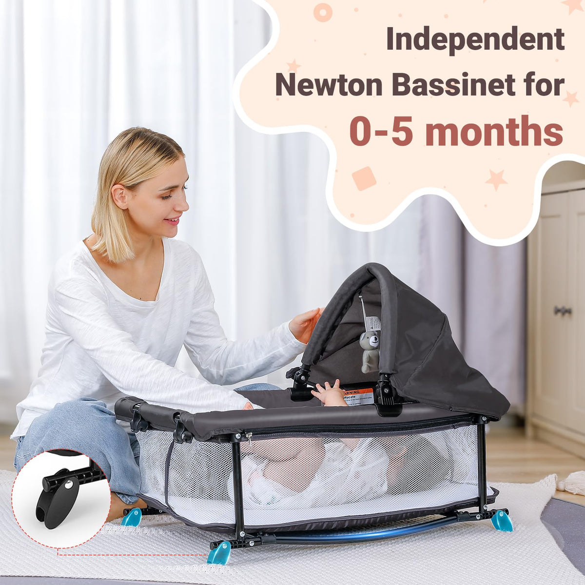5 in 1 Adjustable Foldable Playard with Changing Table J7736