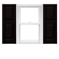 Raised Panel Vinyl Shutters (1 Pair) 14.75 x 71 Black Q673385