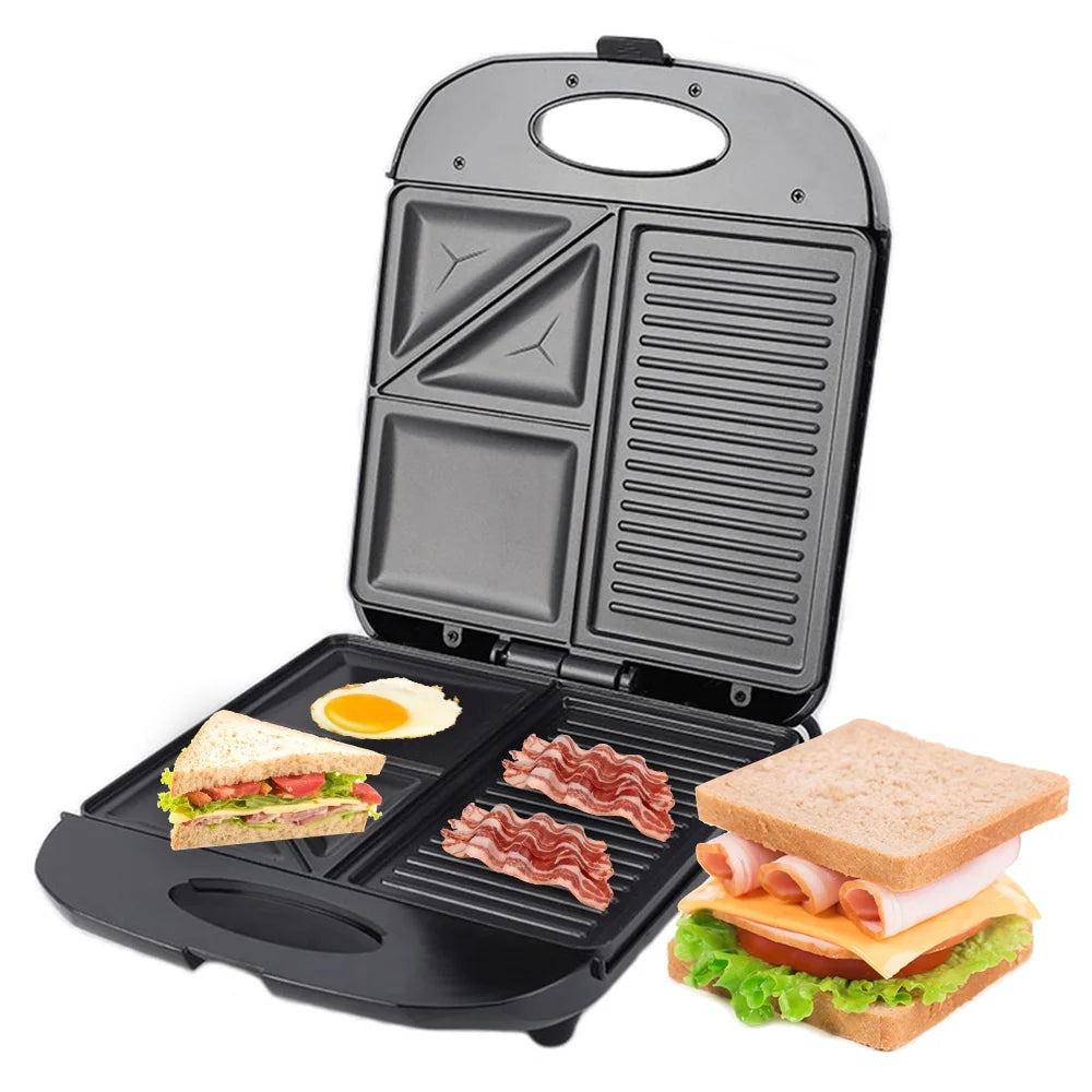 1400W Non-Stick Electric Grill Waffle Maker L558