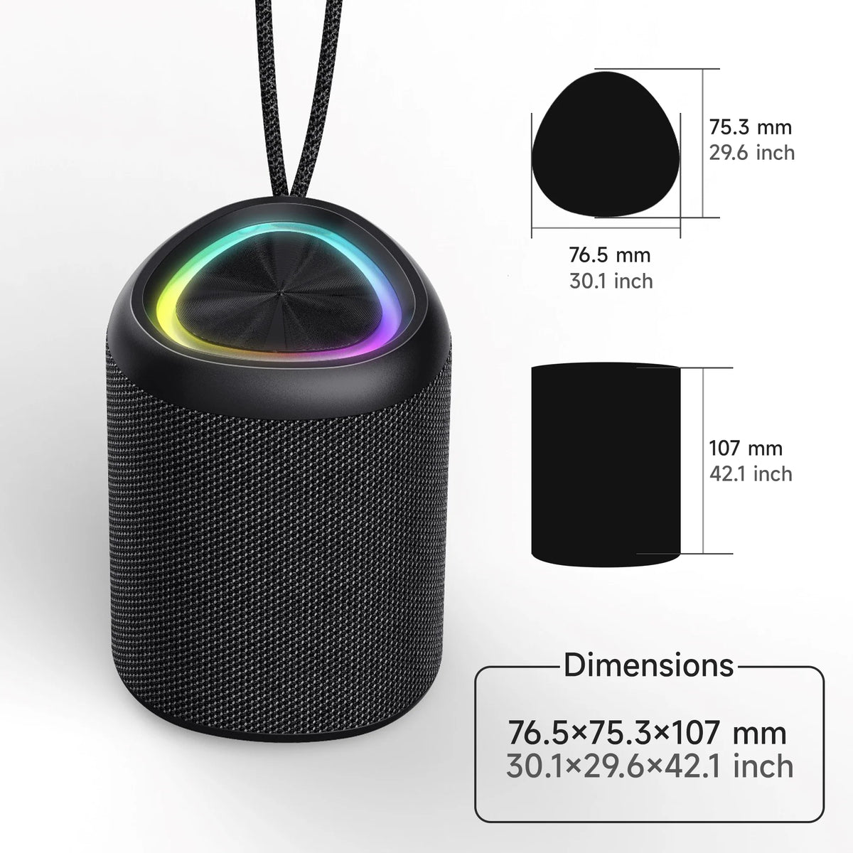 Portable Bluetooth Waterproof Speaker with 24H Playtime L28569