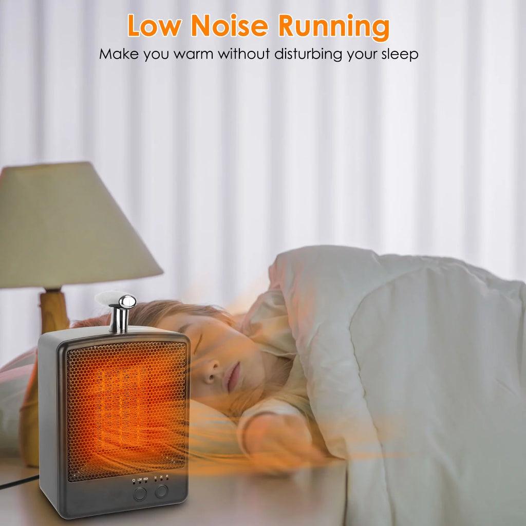 1000W Portable Ceramic Heater with Adjustable Temperature Timer R26121