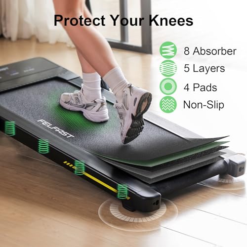 Walking Pad Treadmill with 12% Auto Incline, 265Lbs Weight Capacity, 4 MPH Max E4252