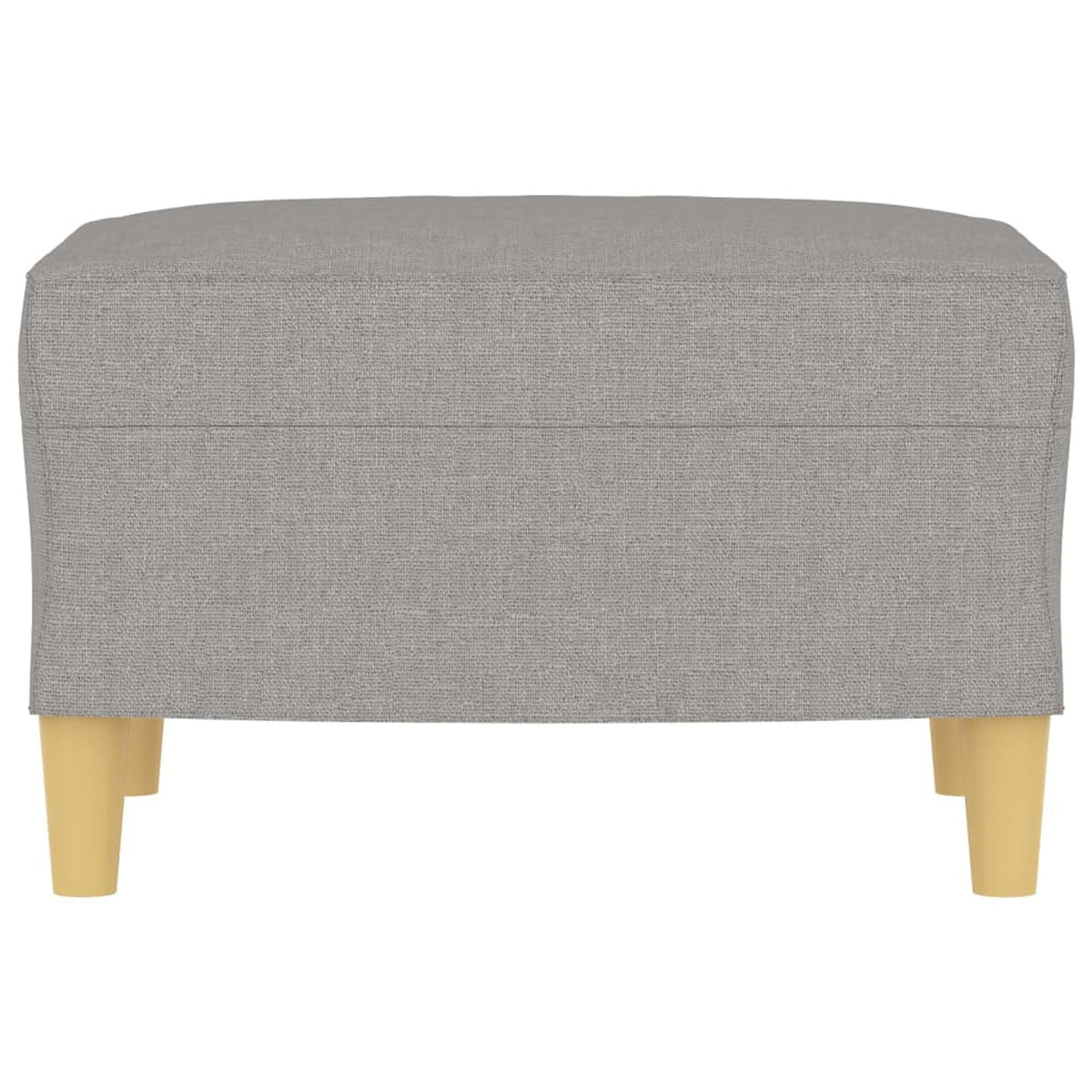 Fabric Padded Ottoman with Wood Legs Stool P1334