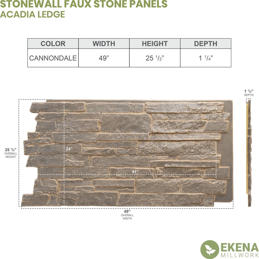 Faux Stone Siding Panel I16678