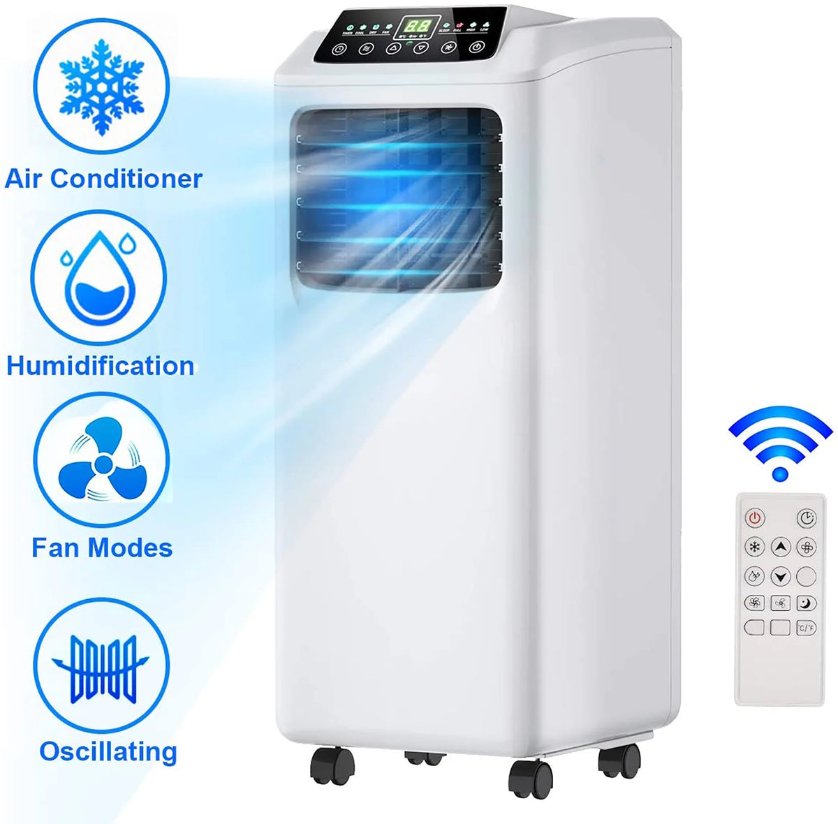 5500 BTU Portable Air Conditioner & Dehumidifier with Window Kit W547091