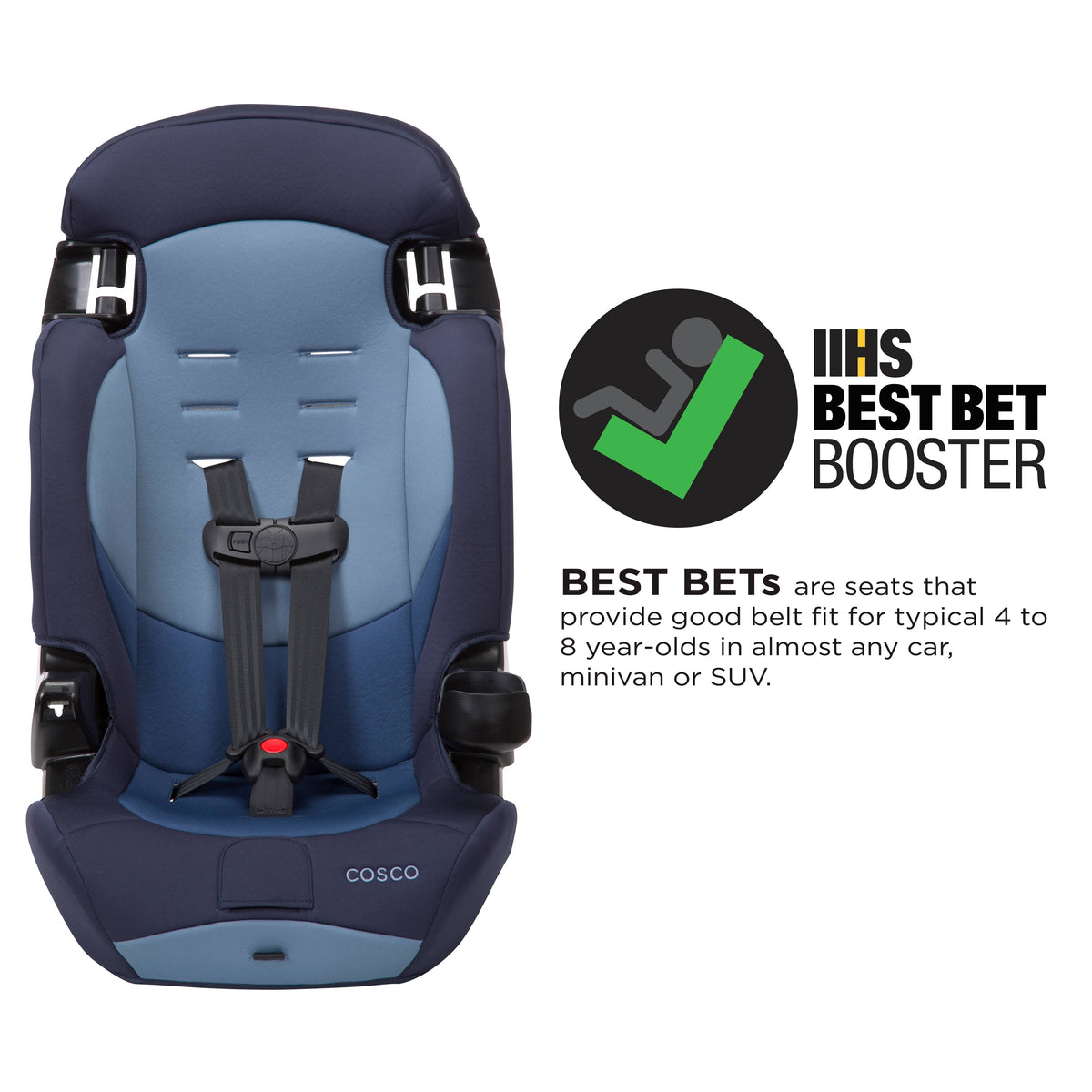2 in 1 Booster Car Seat Sport Blue Q38452