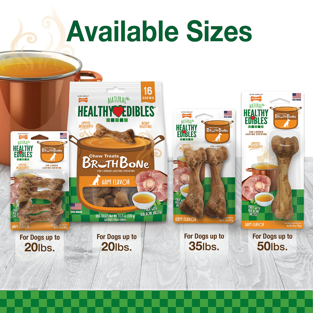 Large Ham Flavor Dog Treats O636
