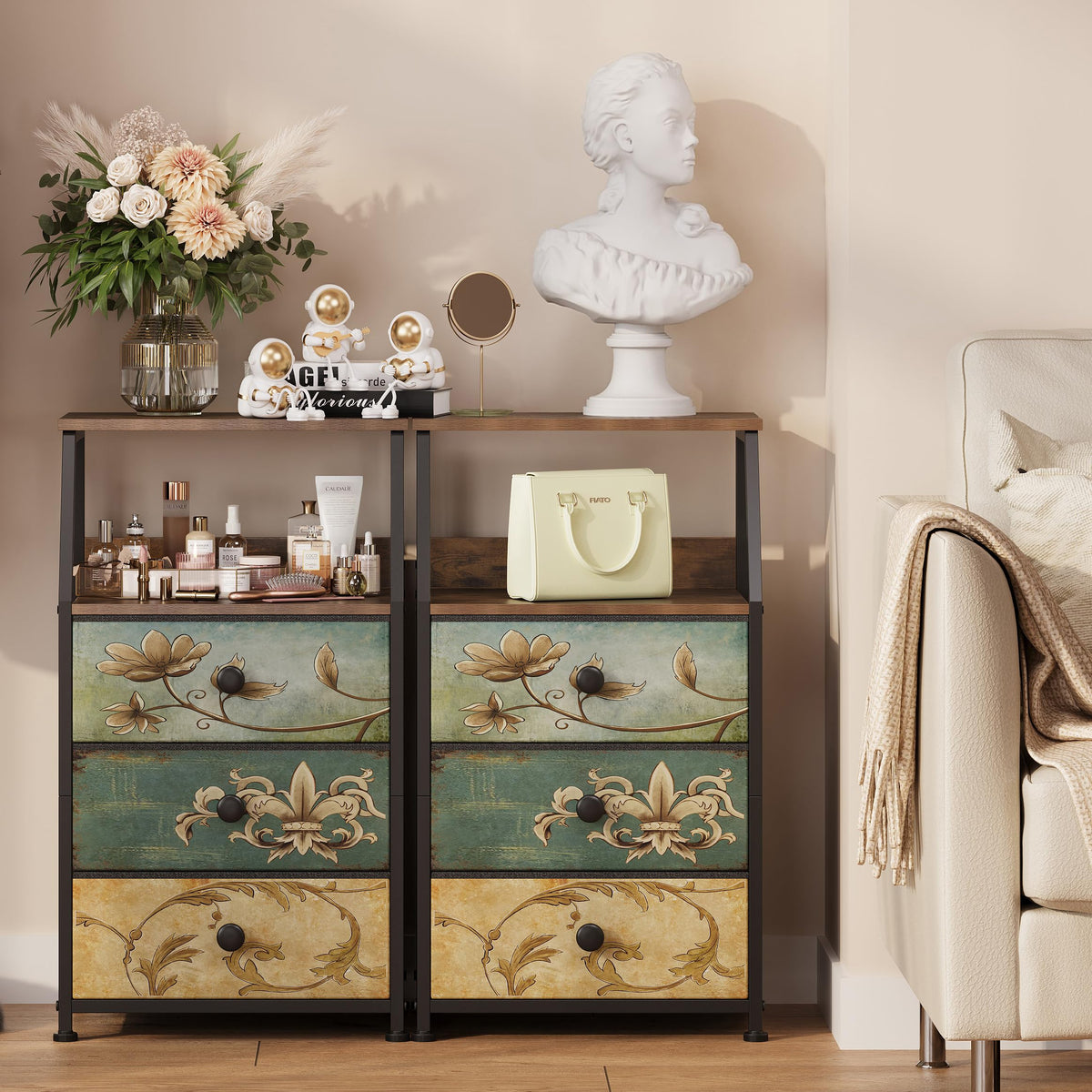 Fabric Drawers Dresser Storage Tower C6865
