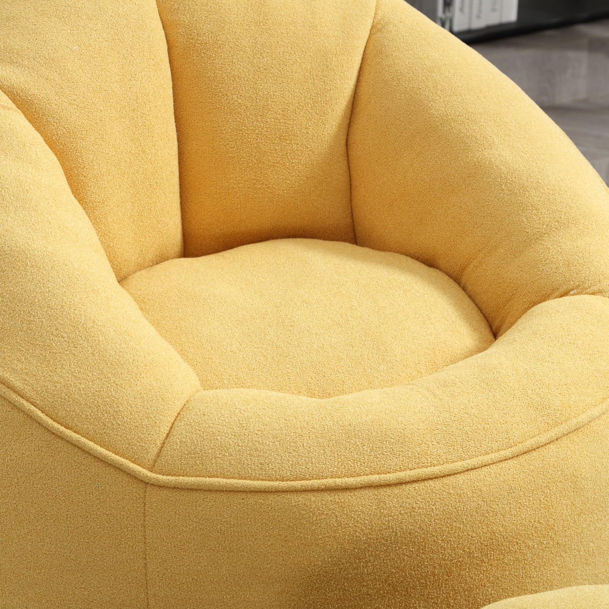 Microfiber Bean Bag Chair with Footrest S1999
