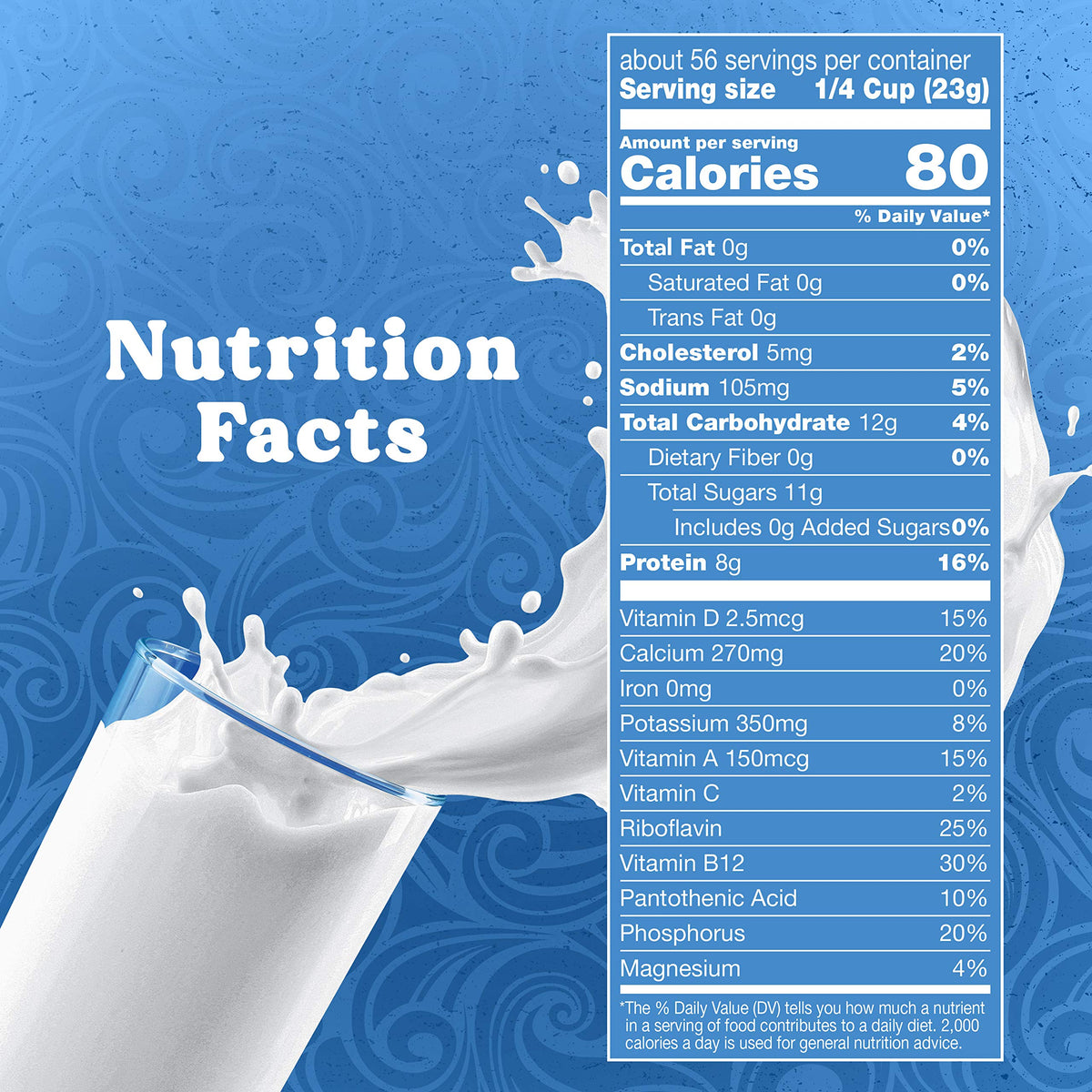 Nonfat Dry Milk with Vitamins A & D 45.43 oz Z945