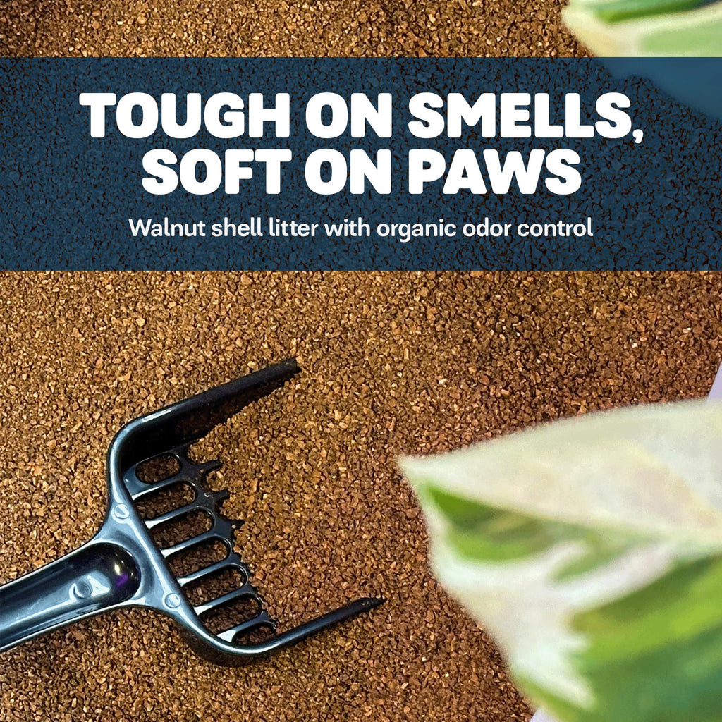 Walnut Shells Cat Litter, Multi-Cat, Unscented, 26 Lbs T17748