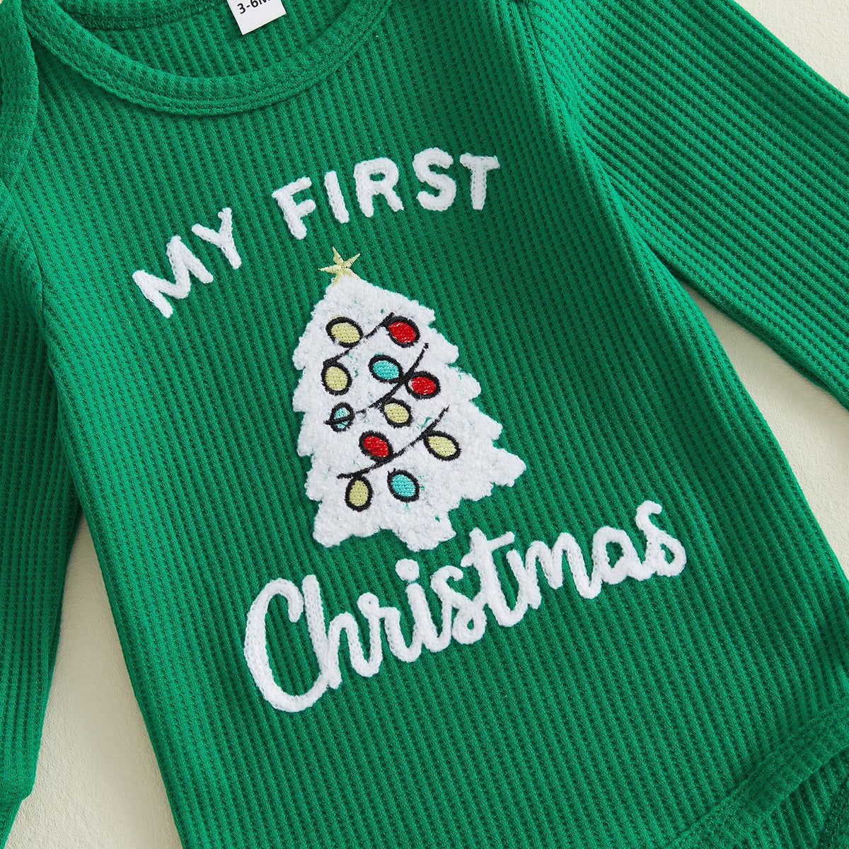 Christmas Baby Boy Outfit Romper Pants Hat Set 0-12M C28706