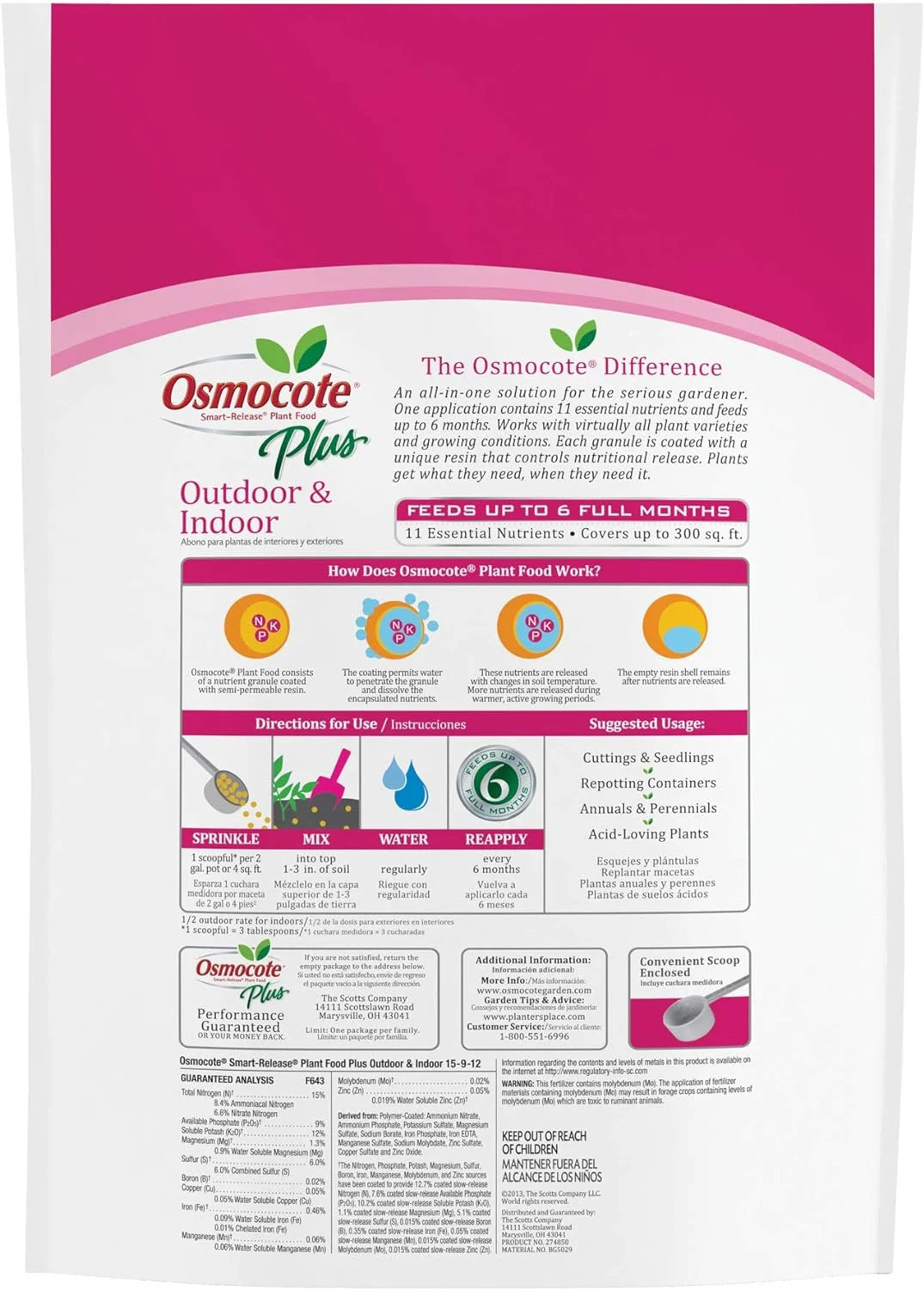 8 LB Bag Of Timed Release Plant Food Plus Fertilizer V2662