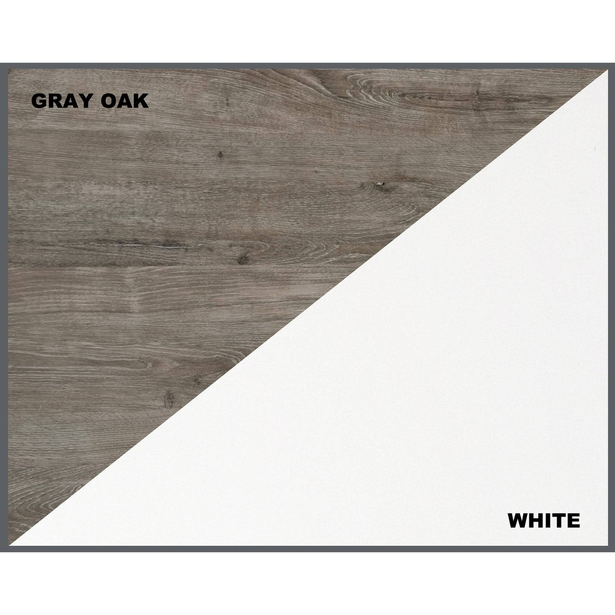 White Gray Oak 3 Drawer Filing Cabinet M16757