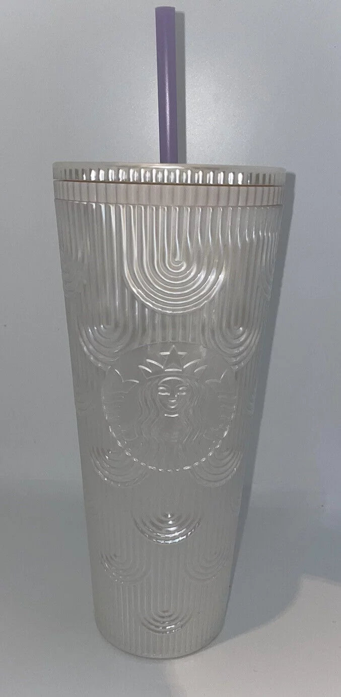 24oz Pearl White Tumbler U101420