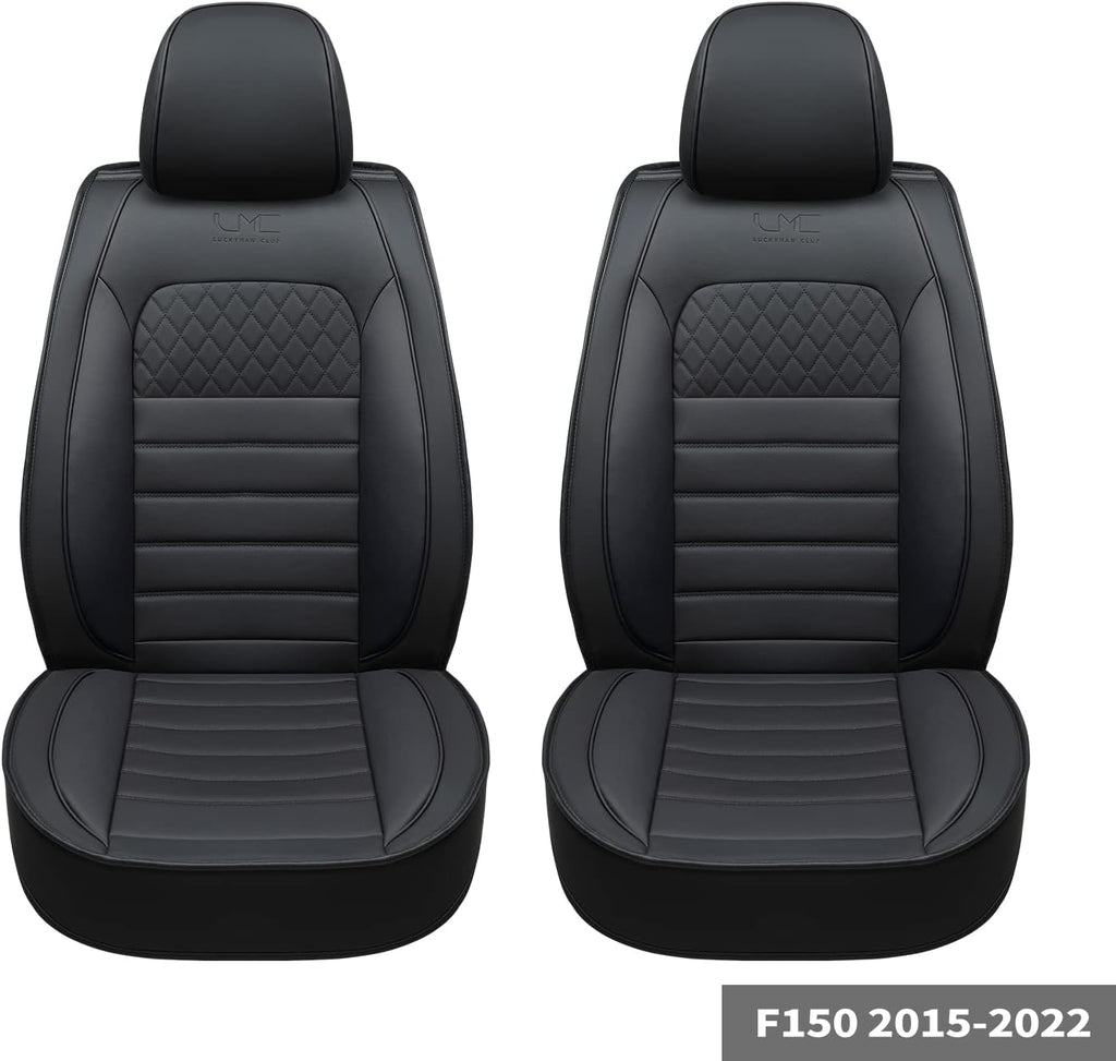 Black 2 pcs Front Seat Covers W91219