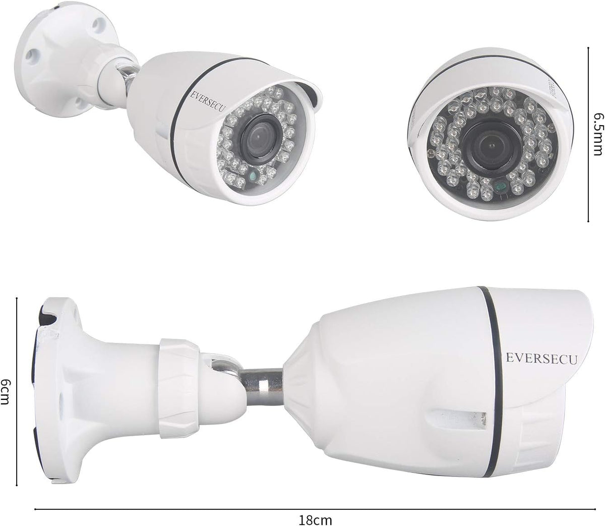 8 Channel Wired Security Camera System 1080P DVR with 8 Weatherproof Cameras H882