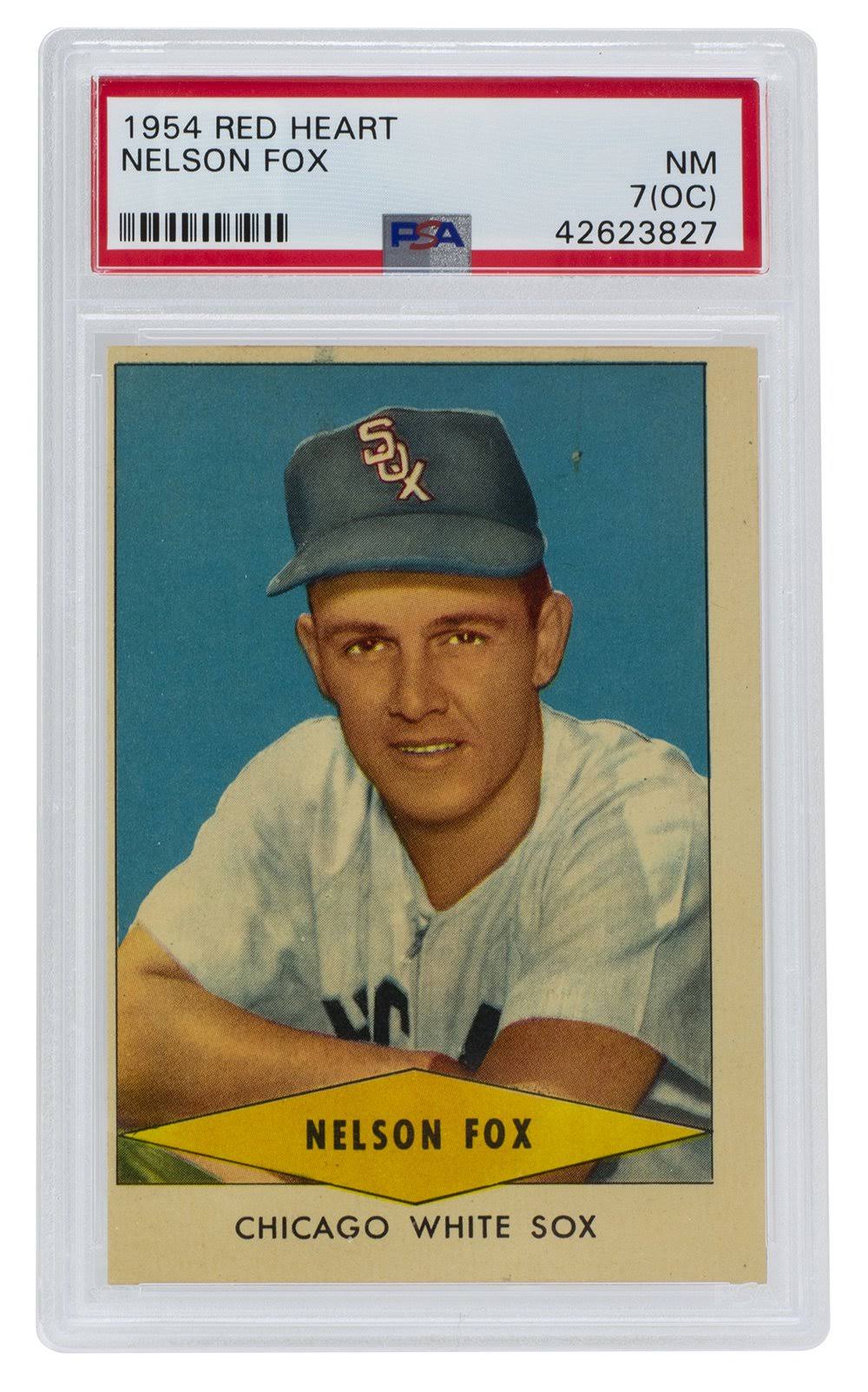 1954 Red Heart Baseball Card NM 7 OC L8661