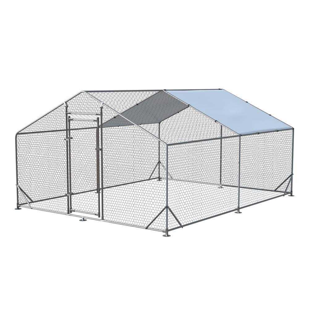 Walk-In Chicken Coop with Waterproof Cover M98541