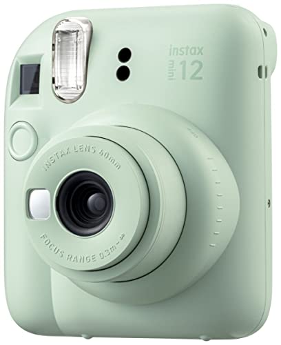 Instant Film Camera Pastel Blue with Twin Pack Instant Film 20 Prints and Case D747067