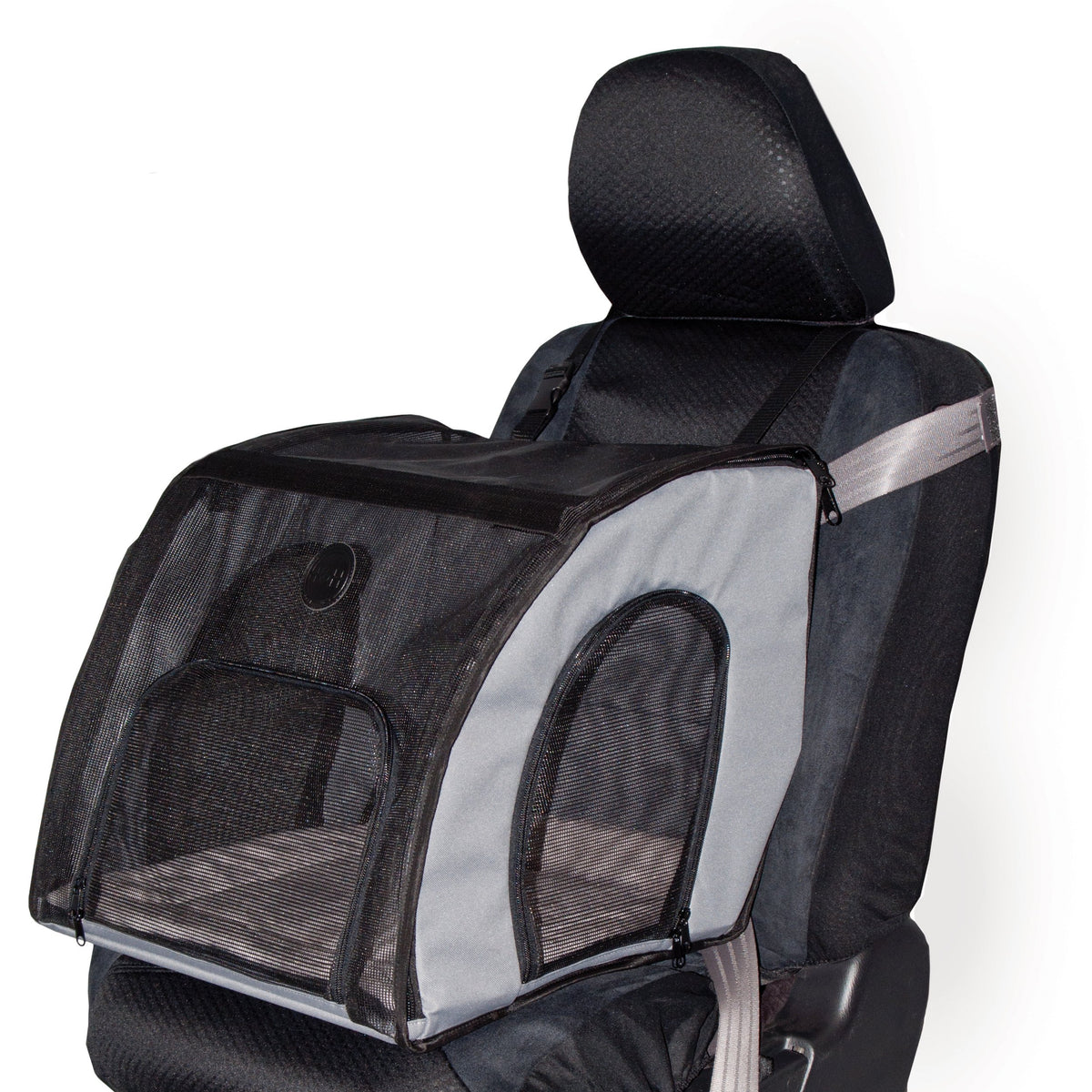 Dog Car Seat, Medium, Gray/Black Q64899
