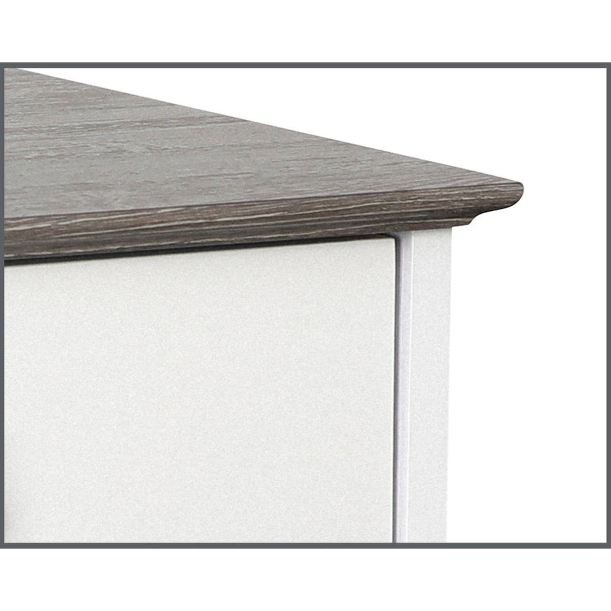 White Gray Oak 3 Drawer Filing Cabinet M16757
