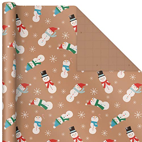 Christmas Wrapping Paper Bundle, Kraft, Pack of 4, 88 sq. ft. ttl X3233