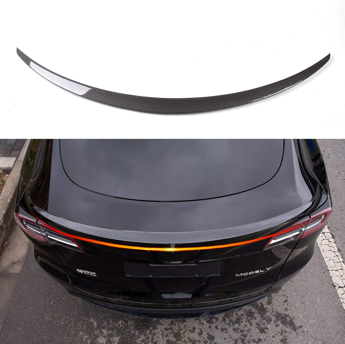 Glossy Carbon Fiber Spoiler Pack of 2 E1643