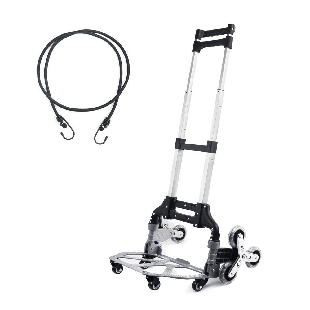 Aluminum Alloy 6 Crystal Wheels Stair Climbing Cart C62464